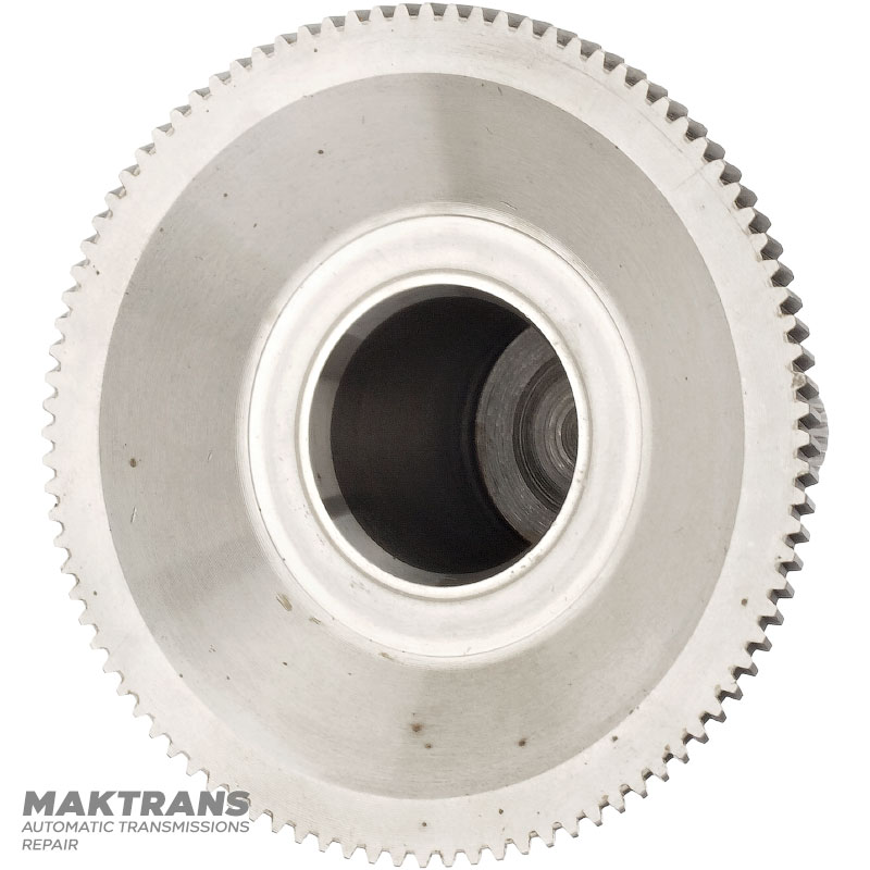 Intermediate shaft with ring gear flange OVERDRIVE FORD E4OD, 4R100 E4OD - overall height 128 mm, 30 splines (ext. Ø 25.20 mm)