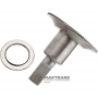 Intermediate shaft with ring gear flange OVERDRIVE FORD E4OD, 4R100 E4OD - overall height 128 mm, 30 splines (ext. Ø 25.20 mm)