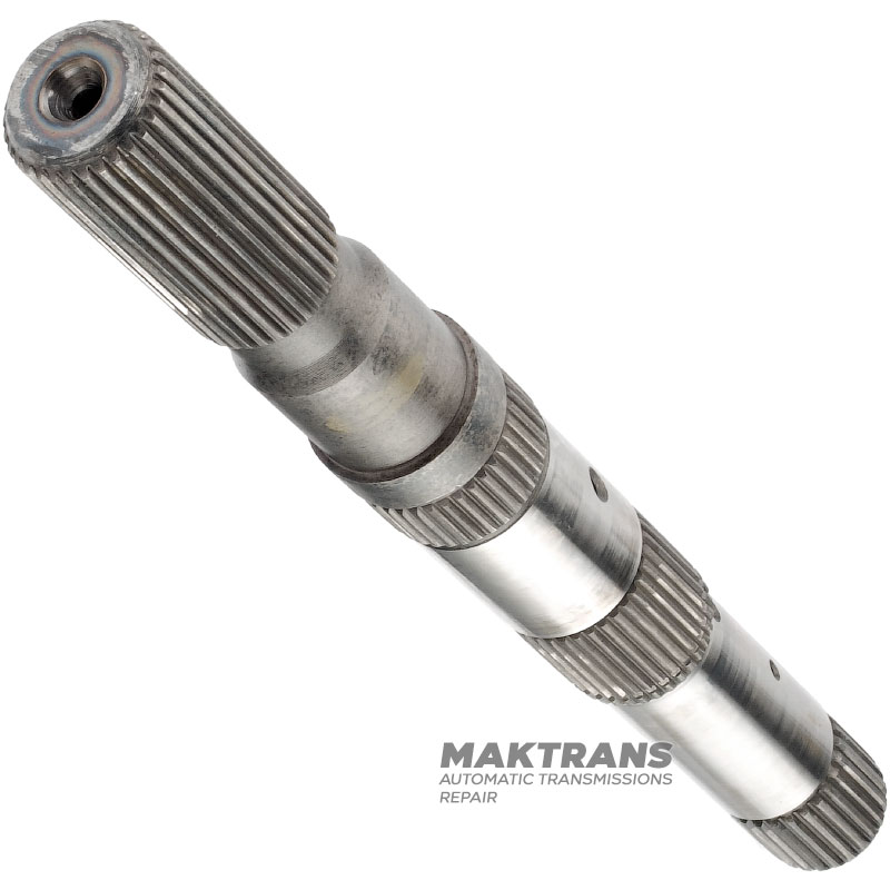 Output shaft FORD E4OD, 4R100 - with a bushing on the front end, shaft length 362 mm, 31 splines (outer Ø 34.45 mm, spline length 74 mm)