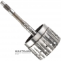 Input shaft, E Clutch drum FORD 6R60, 6R75, 6R80 - overall height 312 mm, 71 teeth (ext. Ø 136.05 mm), 6 friction discs, 9L2B-7L668-AA