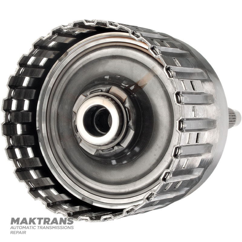 Input shaft, E Clutch drum FORD 6R60, 6R75, 6R80 - overall height 312 mm, 71 teeth (ext. Ø 136.05 mm), 6 friction discs, 9L2B-7L668-AA