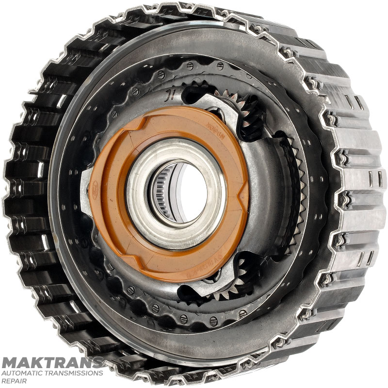 Drum A Clutch, front planetary gear FORD 6R60, 6R75, 6R80 - 3 satellites (16 teeth per satellite), A Clutch 4 friction discs