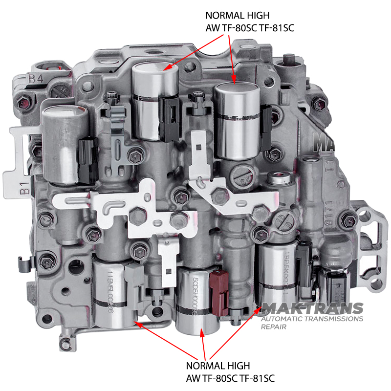 Adapter for testing Normal High solenoids AW TF-80SC TF-81SC