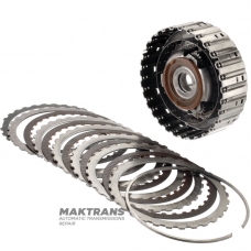 Drum A Clutch, front planetary gear FORD 6R60, 6R75, 6R80 - 3 satellites (16 teeth per satellite), A Clutch 5 friction discs