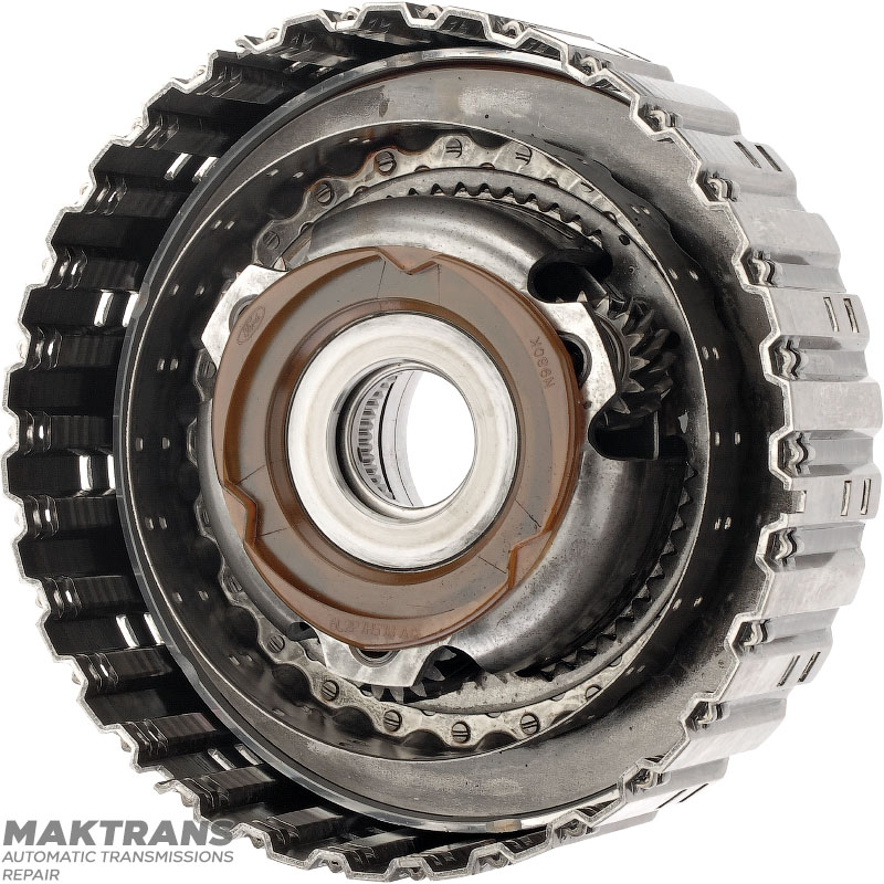 Drum A Clutch, front planetary gear FORD 6R60, 6R75, 6R80 - 3 satellites (16 teeth per satellite), A Clutch 5 friction discs
