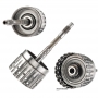 Input shaft, E Clutch drum (empty, without discs) FORD 6R60, 6R75, 6R80 - overall height 312 mm, 71 teeth (outside Ø 136.05 mm), for 6 friction discs, 9L2B-7L668-AA