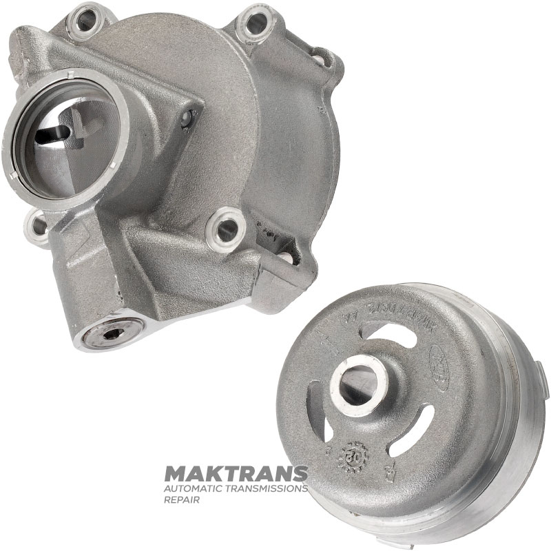 Piston housing Low / Reverse 5R55E, 5R55N, 5R55W, 5R55S — 4L2P-7B193-AA, 2L2P-7D036-AA, XW4P-7D372-AA (with damaged mesh filter, for rubber-coated piston with inner Ø 42 mm)