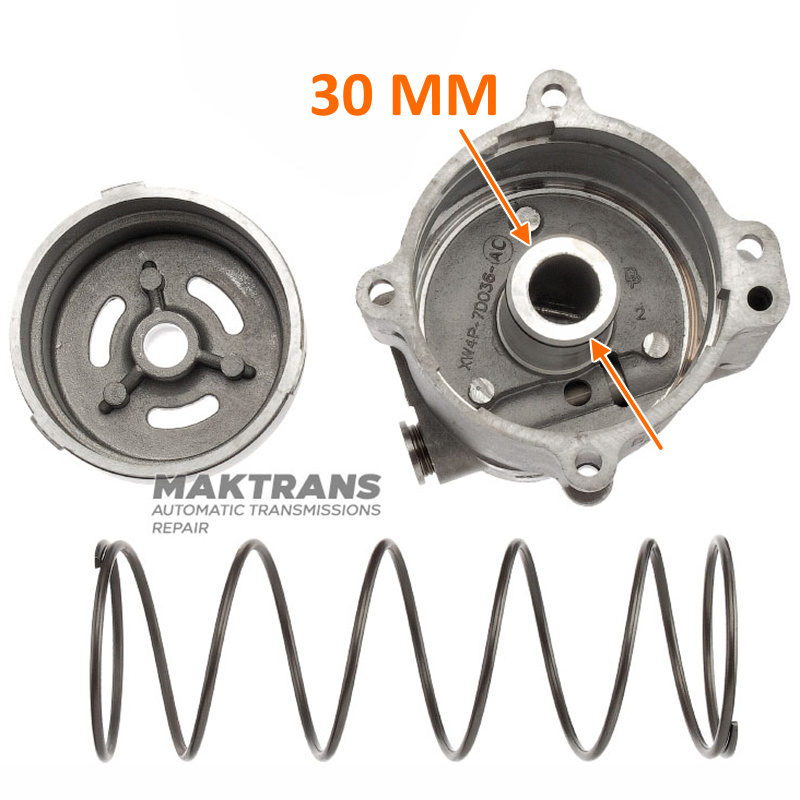 Piston housing (without rubberized piston) of the brake band Low / Reverse Brake FORD 5R55N — XW4Z-7D189-AA, XW4P-7B193-AC, XW4P-7D036-AC (for a rubberized piston with an internal diameter of 30 mm)