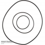 Set of rubber rings for the torque converter lockup piston for Toyota / Lexus UB80E, UB80F, UA80E, UA80F, UA81E, UA81F - 3 rings per set