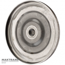 Aisin Warner AW55-50SN, AW55-51SN torque converter front cover — torque converter marking 43A120, overall height 52 mm, outer housing diameter, outer pilot diameter 20.90 mm, 3 mounting holes (internal diameter 8.80 mm)