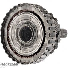Rear planetary gear No. 4 complete with output shaft ZF 8HP75 4WD - overall height 228 mm, 43 splines (outer Ø 34.65 mm), 4 satellites (35 teeth on the satellites)