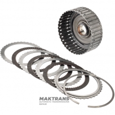K3 Clutch Drum (assembled) AW TF-60SN 09M, 09K, 09G - 3 friction discs, 8 mm pitch (oil pump side)