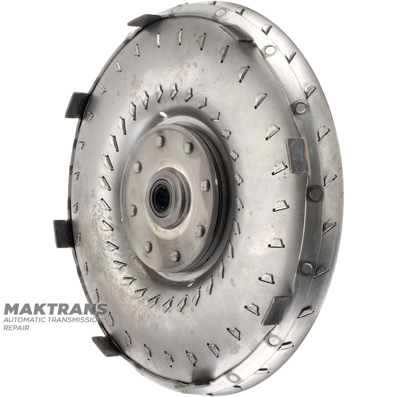 FORD 4F27E / MAZDA FN4A-EL torque converter turbine wheel — outer Ø 239.45 mm, 16 splines, blade marking 6F16, 1-1
