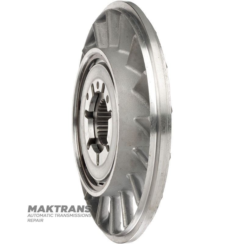 Nissan RE4R03A / JATCO JR403E torque converter gearbox wheel — outer diameter 160.50 mm, 30 splines, torque converter marking KM