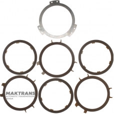 F1 Clutch DP0 AL4 Steel and Friction Disc Set - 3x3 Friction Discs (Total Set Thickness 13.85mm), Total Thickness 13.85mm, 2307J1, 7700101411, 7700101410