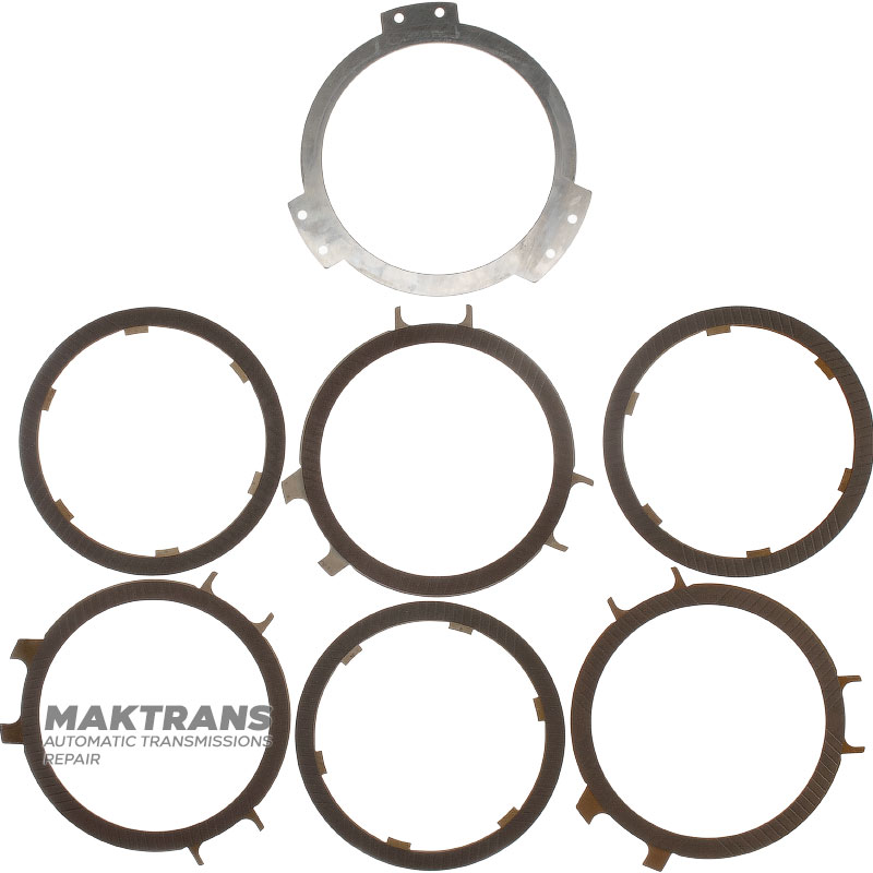 F1 Clutch DP0 AL4 Steel and Friction Disc Set - 3x3 Friction Discs (Total Set Thickness 13.85mm), Total Thickness 13.85mm, 2307J1, 7700101411, 7700101410