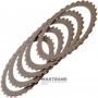 C/E Clutch Friction Disc Set ZF 8HP50, 8HP55A, 8HP65A, 8HP70, 8HP75 - 2.25mm Thickness, 135.75mm Int. Ø, 32 Teeth