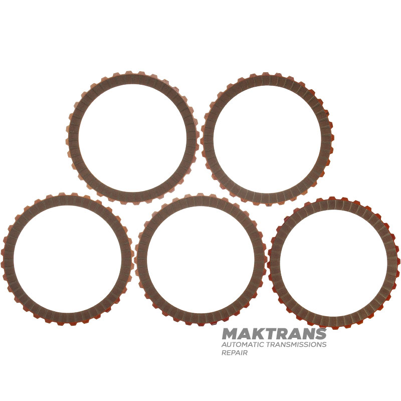 C/E Clutch Friction Disc Set ZF 8HP50, 8HP55A, 8HP65A, 8HP70, 8HP75 - 2.25mm Thickness, 135.75mm Int. Ø, 32 Teeth