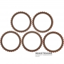 C/E Clutch Friction Disc Set ZF 8HP50, 8HP55A, 8HP65A, 8HP70, 8HP75 - 2.25mm Thickness, 135.75mm Int. Ø, 32 Teeth