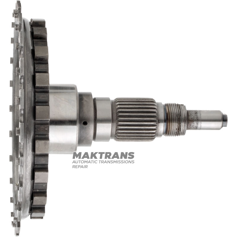 Output shaft (2WD) 6R60, 6R75, 6R80 — height 168 mm, 31 splines (outer Ø 34.50 mm), 6L2P-7096-HA