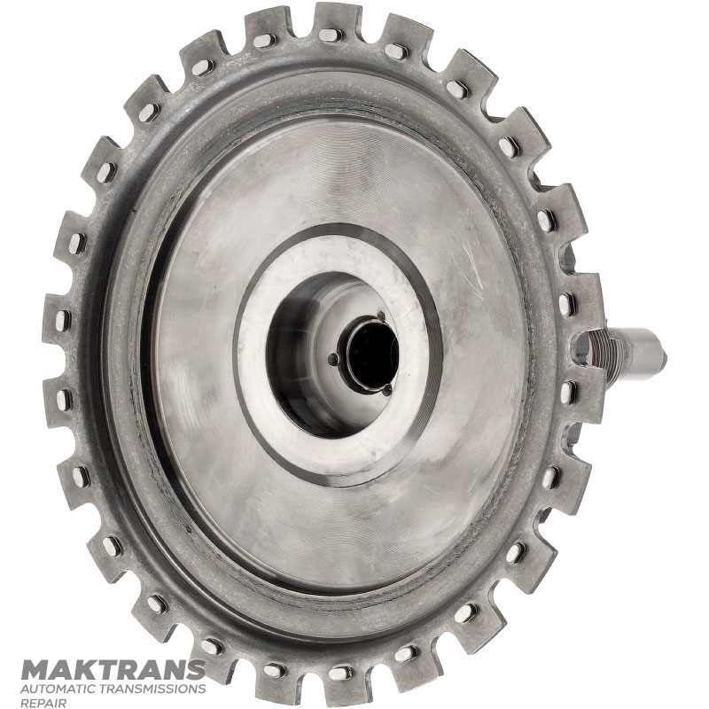 Output shaft (2WD) 6R60, 6R75, 6R80 — height 168 mm, 31 splines (outer Ø 34.50 mm), 6L2P-7096-HA