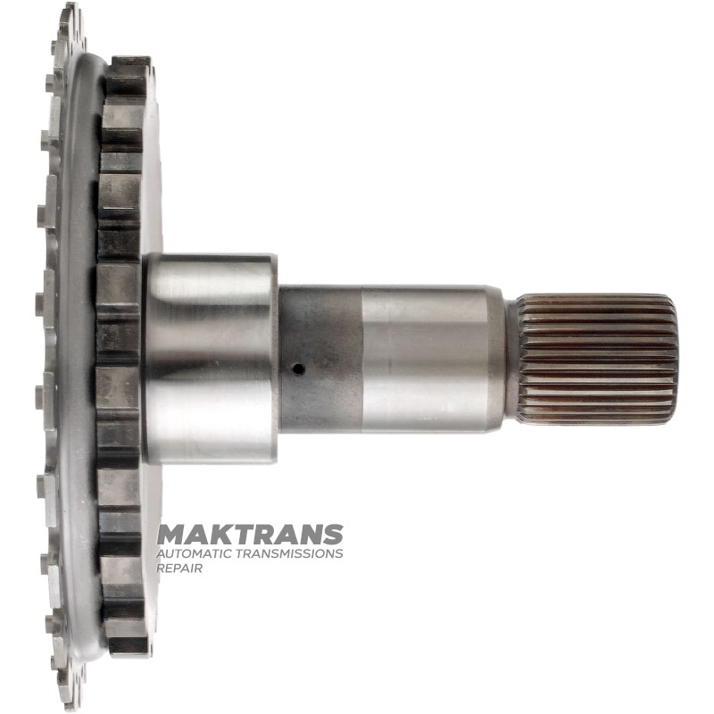 Output shaft (4WD) 6R60, 6R75, 6R80 — height 158 mm, 31 splines (outer Ø 34.50 mm), 6L2P-7096-JA