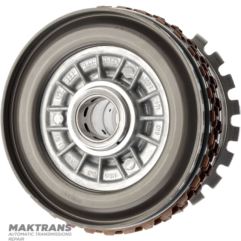 E Clutch Drum (includes #3 sun gear) ZF 8HP70, 8HP70X, 8HP75, 8HP76, 8HP65A - 48 splines, 1102-471-030, 1102471030