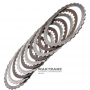 Set of steel and friction discs FORD Low / Reverse Brake 6R60, 6R75, 6R80 - 4 friction discs (total thickness of the set 20.45 mm)