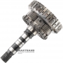 Planetary gear No. 4, D-clutch drum (4 friction discs), output shaft (4WD) ZF 8HP70, 8HP75 - 1087242219, overall height 290 mm, 43 splines (outer Ø spline 34.75 mm), 4 satellites (37 teeth)