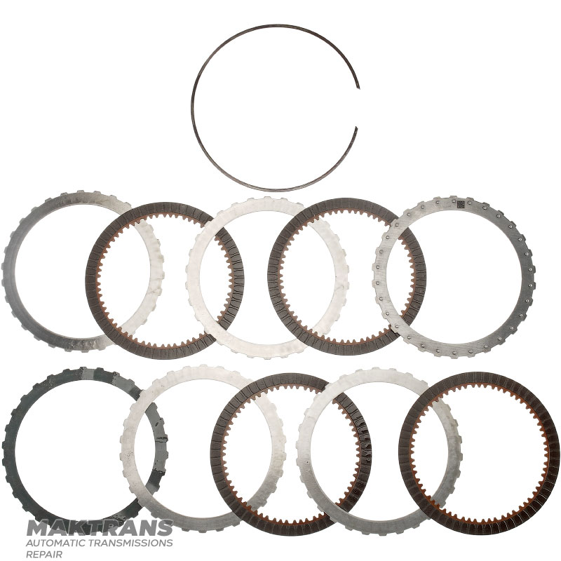 Planetary gear No. 4, D-clutch drum (4 friction discs), output shaft (4WD) ZF 8HP70, 8HP75 - 1087242219, overall height 290 mm, 43 splines (outer Ø spline 34.75 mm), 4 satellites (37 teeth)
