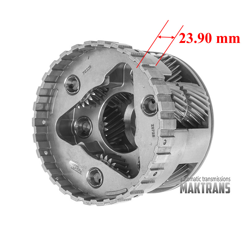 Rear planetary gear FORD 6R60, 6R75, 6R80 - overall height 120 mm, without ring gear, FL3P-7C224-AA, BL3P-7C224-AB, BL3P-7C224-AC