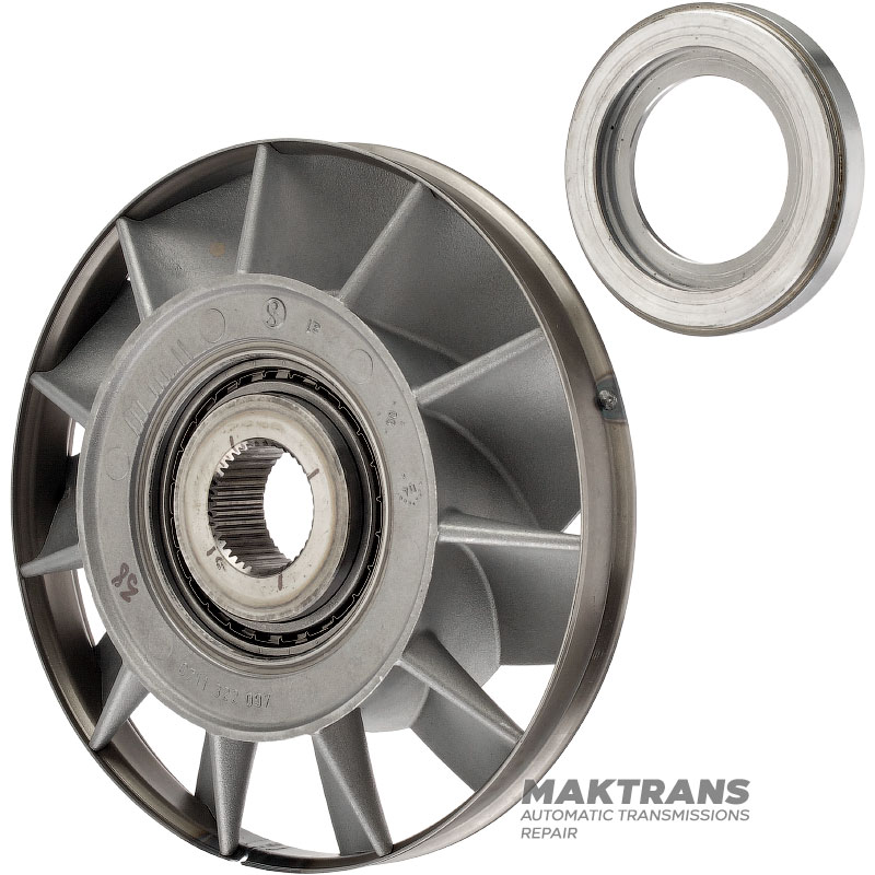 ZF 6HP26 torque converter reactor wheel — marking 0711322097, removed from torque converter 20433322512, 000795, Z73