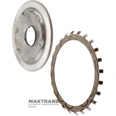 Front cover of torque converter ZF 6HP26 - pilot height 30 mm, pilot outer diameter 32 mm, 4 mounting holes (inner diameter 8.70 mm), housing outer diameter 300 mm, 20433322512, 000795, Z73