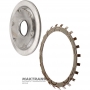 Front cover of the ZF 6HP26 torque converter - pilot height 30 mm, pilot outer diameter 32 mm, 4 mounting holes (inner diameter 8.70 mm), housing outer diameter 300 mm