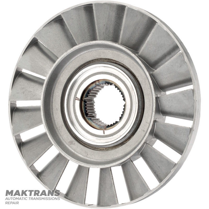 Turbine wheel of the ZF 5HP19 torque converter - marking 0711371099, overall height 41 mm, outer Ø 169.50 mm, 36 splines