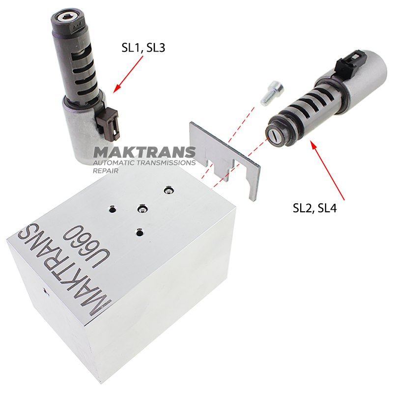 Adapter for testing solenoids U660E