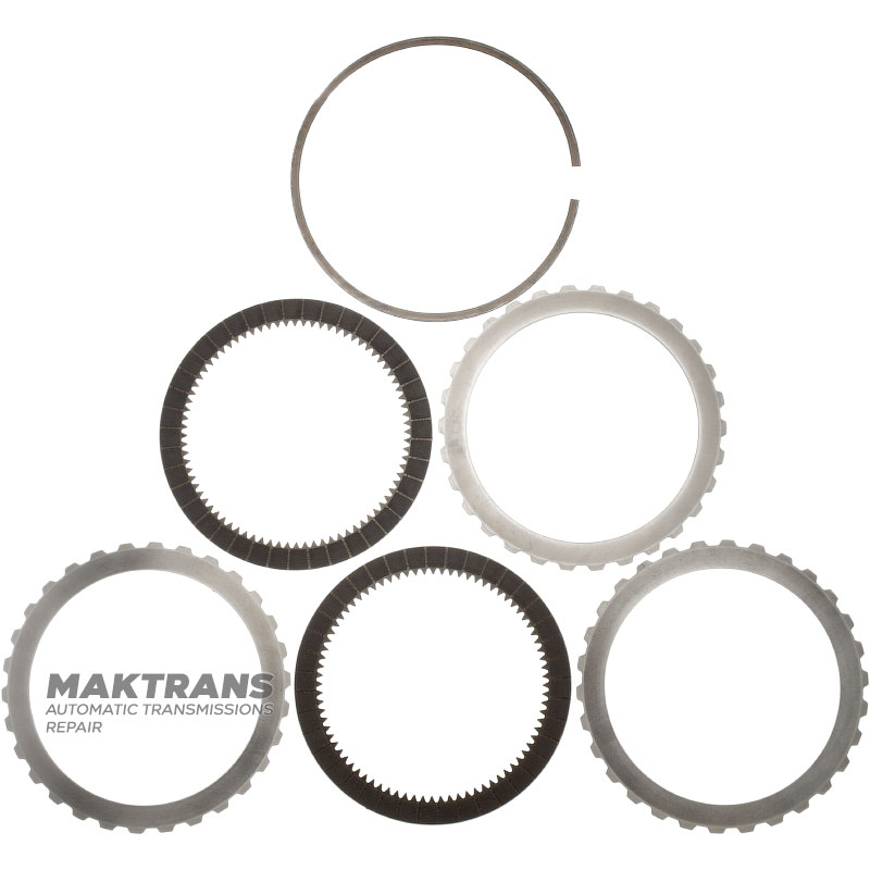 Set of steel and friction discs for the ZF 8HP65A (Q177) torque converter - 2 friction discs (total thickness of the set is 13.85 mm)