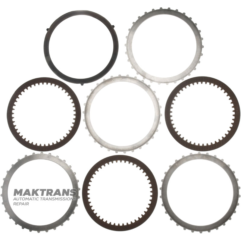 Set of steel and friction discs B3 Brake Mercedes-Benz 722.6, 722.8 - 3 friction discs (total thickness of the set 17.20 mm)