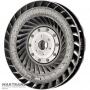 Turbine wheel, torque converter spring damper JATCO JR507E, NISSAN RE5R05A — outer Ø 254.50 mm, 24 splines, blade markings F5, F4, F3