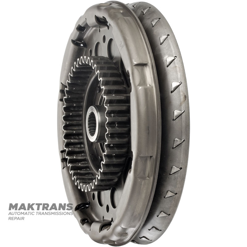 Turbine wheel, torque converter spring damper JATCO JR507E, NISSAN RE5R05A — outer Ø 254.50 mm, 24 splines, blade markings F5, F4, F3