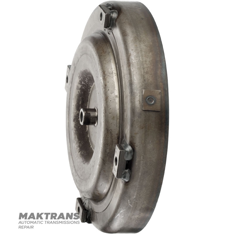 Front cover (with locking piston) of the JATCO JR507E, NISSAN RE5R05A torque converter - outer Ø of the housing 275.85 mm, 4 mounting holes (inner Ø 8.90 mm), pilot height 17 mm (outer Ø 20 mm)