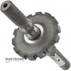 Output shaft (with parking gear) FORD E4OD, 4R100 - shaft length 363 mm, 31 splines (outer Ø 34.45 mm, spline length 74 mm)