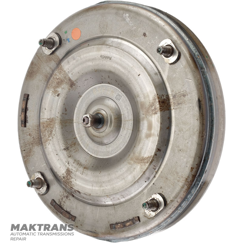 Torque converter (used, untested) FORD 8F35 - yellow rectangle on the housing, marking GFXZB, JM5P LB