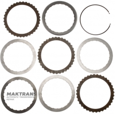 Ford 6F35 Steel and Friction Disc Set - 3 Friction Discs, 7T4Z-7B442-B, AA5Z-7B164-F, AA5Z-7B164-D, DT4Z-7B164-E, 7T4Z-7B164-D