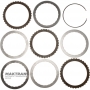 Ford 6F35 Steel and Friction Disc Set - 3 Friction Discs, 7T4Z-7B442-B, AA5Z-7B164-F, AA5Z-7B164-D, DT4Z-7B164-E, 7T4Z-7B164-D