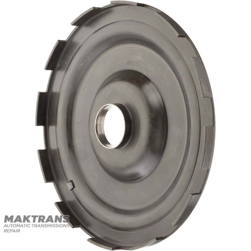 Torque converter lockup piston RE4F03A, RL4F03A, RE4F03B, RE4F03V — overall height 28 mm, outer Ø 260 mm, inner Ø 43.10 mm