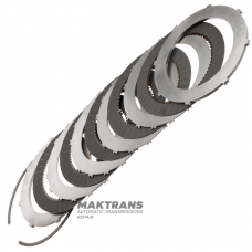 Set of steel and friction discs B1 Brake NISSAN RE6R01A / AISIN WARNER A466ND - total thickness of the set 33.60 mm, 5 friction discs