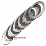 Set of steel and friction discs B1 Brake NISSAN RE6R01A / AISIN WARNER A466ND - total thickness of the set 33.60 mm, 5 friction discs