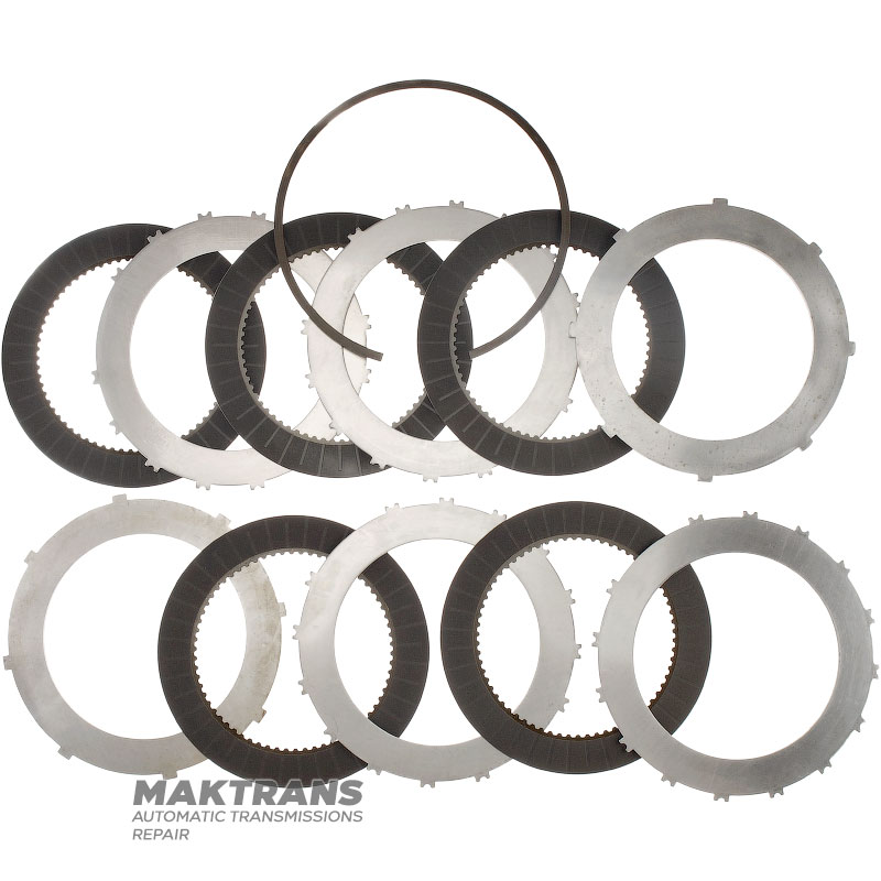 Set of steel and friction discs B1 Brake NISSAN RE6R01A / AISIN WARNER A466ND - total thickness of the set 33.60 mm, 5 friction discs