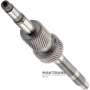 Shaft with sun gears P2 / P3 NISSAN RE6R01A / AISIN WARNER A466ND - total shaft length, P2 sun gear 38 teeth (ext. Ø 61.35 mm), P3 sun gear 31 teeth (ext. Ø 49.80 mm)